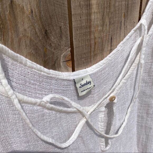 Sunday linen white tunic in white - Picture 6 of 10